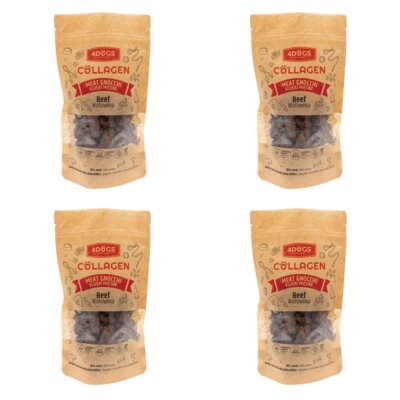 Przysmak dla psa 4DOGS Kluski Mięsne z Wołowiną i Proszkiem z Poroża 4 x 100 g