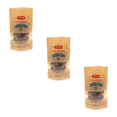 Przysmak dla psa 4DOGS Kluski Mięsne z Kaczką i Proszkiem z Poroża 3 x 100 g