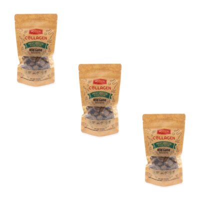 Przysmak dla psa 4DOGS Kluski Mięsne z Dziczyzną i Proszkiem z Poroża 3 x 100 g