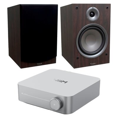 Wzmacniacz WIIM Amp Srebrny + Kolumny głośnikowe TAGA HARMONY TAV-807B Wenge (2 szt.)