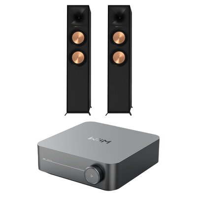Wzmacniacz WIIM Amp Szary + Kolumny głośnikowe KLIPSCH R-600F Czarny (2 szt.)