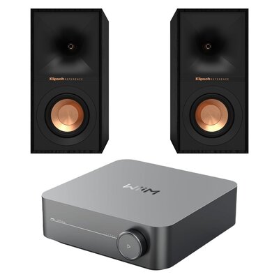 Wzmacniacz WIIM Amp Szary + Kolumny głośnikowe KLIPSCH R-40M Czarny (2 szt.)