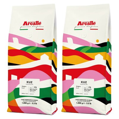 Kawa ziarnista ARCAFFE Kuz Bezkofeinowa Arabica 2 x 1 kg