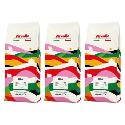 Kawa ziarnista ARCAFFE Elba Arabica 3 x 1 kg