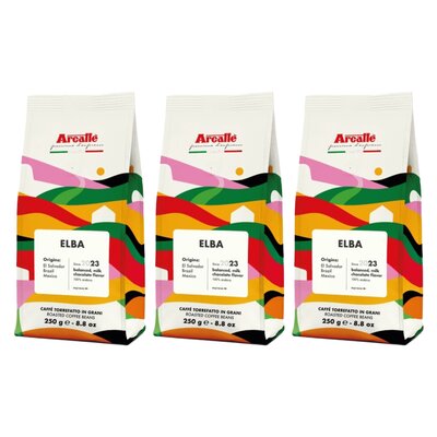 Kawa ziarnista ARCAFFE Elba Arabica 3 x 0.25 kg