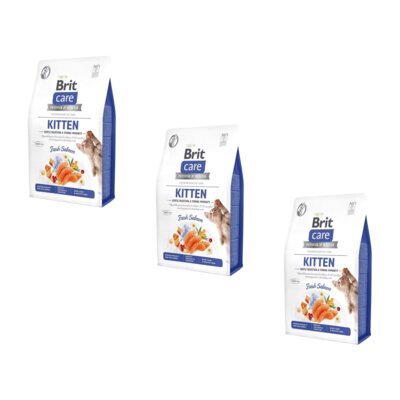 Karma dla kota BRIT CARE Grain Free Immunity z łososiem 3 x 7 kg