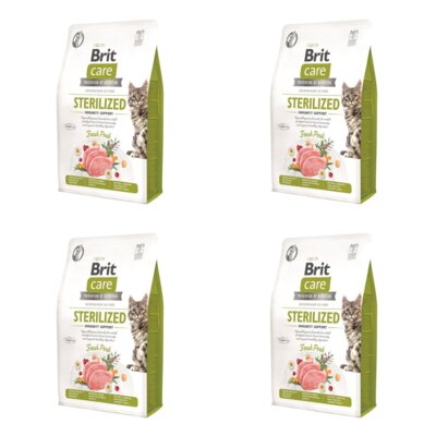 Karma dlakota BRIT CARE Grain Free Sterilized Immunity Support z wieprzowiną 4 x 7 kg