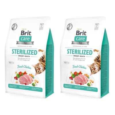 Karma dla kota BRIT CARE Grain Free Sterilized Urinary Kurczak 2 x 7 kg