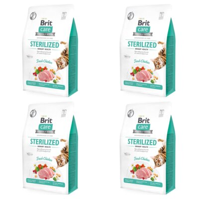 Karma dla kota BRIT CARE Grain Free Sterilized Urinary Kurczak 4 x 7 kg