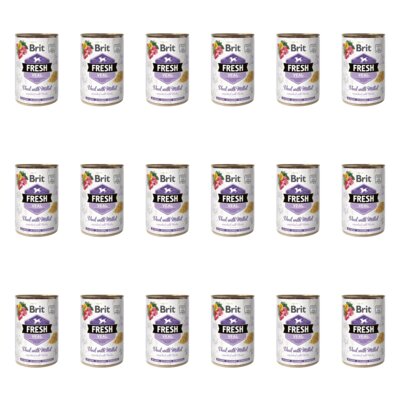 Karma dla psa BRIT Fresh Cielęcina z prosem 18 x 400 g