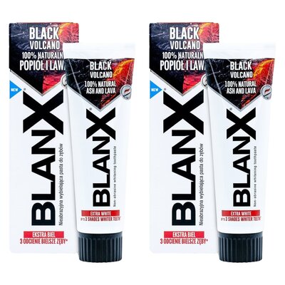 Pasta do zębów BLANX Black Volcano 75 ml 2 szt.