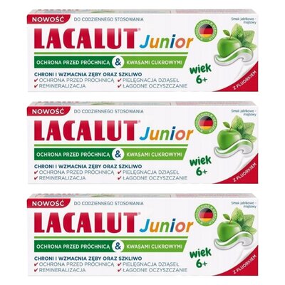 Pasta do zębów LACALUT dla dzieci od 6 lat 55 ml 3 szt.