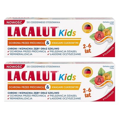 Pasta do zębów LACALUT dla dzieci 45328 lat 55 ml 2 szt.