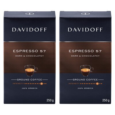 Kawa mielona DAVIDOFF Espresso 57 Arabica 2 x 0.25 kg