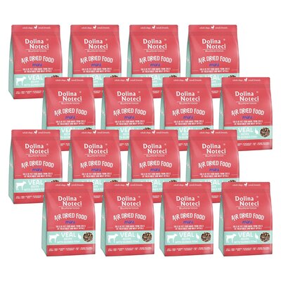 Karma dla psa suszona DOLINA NOTECI Superfood Mini Danie z cielęciny z perliczką 16 x 1 kg