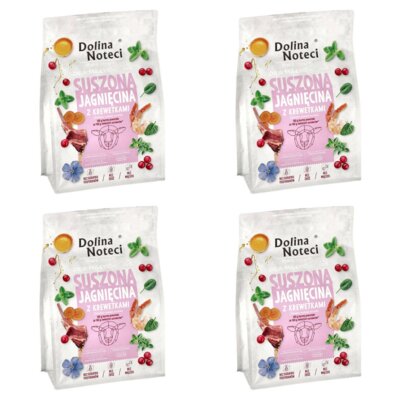 Karma dla psa suszona DOLINA NOTECI Premium dla małych ras z jagnięciną i krewetkami 4 x 3 kg