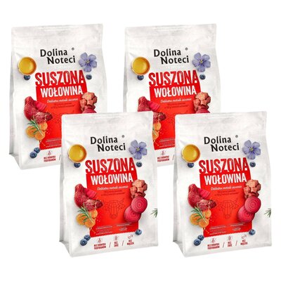Karma dla psa suszona DOLINA NOTECI Premium z wołowiny 4 x 3 kg