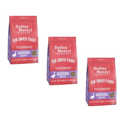 Karma dla psa suszona DOLINA NOTECI Superfood z gęsi 3 x 5 kg