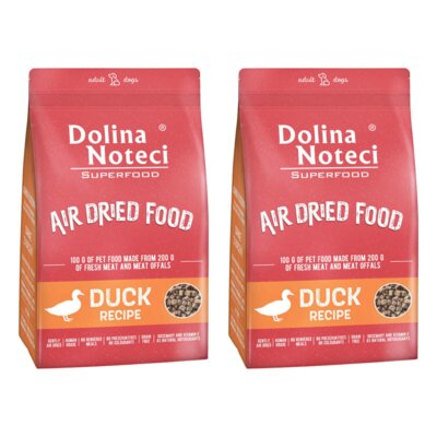 Karma dla psa suszona DOLINA NOTECI Superfood z kaczki 2 x 5 kg