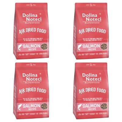 Karma dla psa suszona DOLINA NOTECI Superfood z łososia 4 x 5 kg