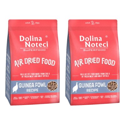 Karma dla psa suszona DOLINA NOTECI Superfood z perliczki 2 x 5 kg