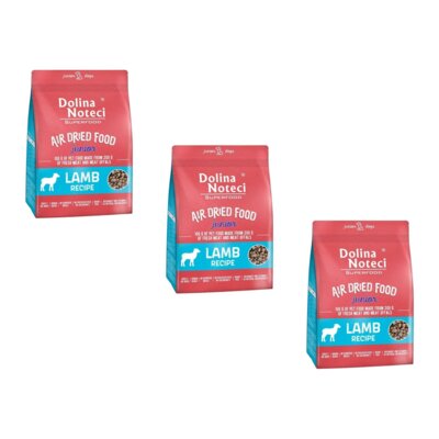 Karma dla psa suszona DOLINA NOTECI Superfood Junior z jagnięciny 3 x 5 kg