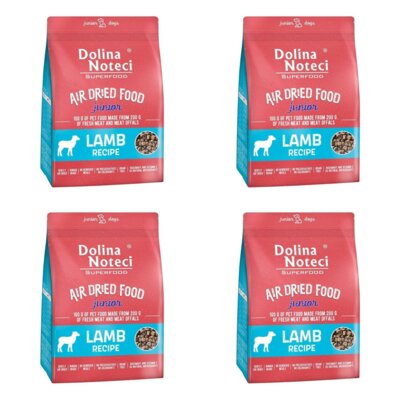 Karma dla psa suszona DOLINA NOTECI Superfood Junior z jagnięciny 4 x 5 kg