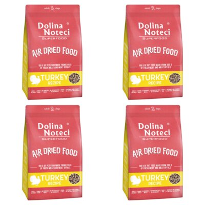 Karma dla psa suszona DOLINA NOTECI Superfood z Indyka 4 x 5 kg