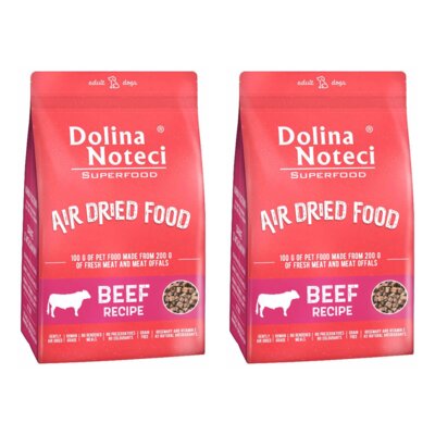 Karma dla psa suszona DOLINA NOTECI Superfood Danie z wołowiny 2 x 5 kg
