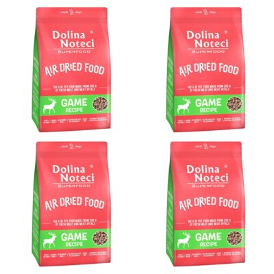 Karma dla psa suszona DOLINA NOTECI Superfood Danie z dziczyzny 4 x 5 kg