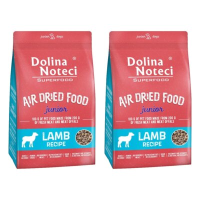Karma dla psa suszona DOLINA NOTECI Superfood z jagnięciny 2 x 5 kg