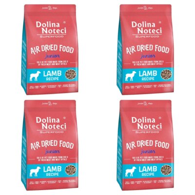 Karma dla psa suszona DOLINA NOTECI Superfood z jagnięciny 4 x 5 kg