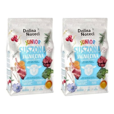 Karma dla psa suszona DOLINA NOTECI Premium Junior z jagnięciny 2 x 4 kg