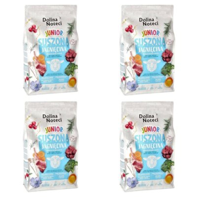 Karma dla psa suszona DOLINA NOTECI Premium Junior z jagnięciny 4 x 4 kg