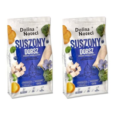 Karma dla psa suszona DOLINA NOTECI Premium z dorsza 2 x 9 kg