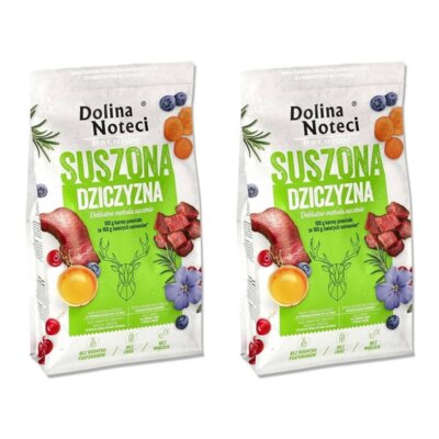 Karma dla psa suszona DOLINA NOTECI Premium Dziczyzna 2 x 9 kg