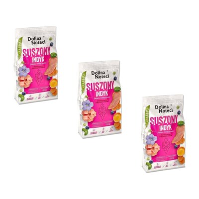 Karma dla psa suszona DOLINA NOTECI Premium z indyka 3 x 9 kg