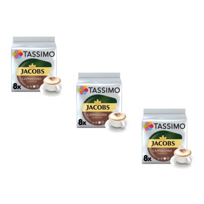 Kapsułki TASSIMO Jacobs Cappuccino Classico do ekspresu Bosch Tassimo (24 szt.)