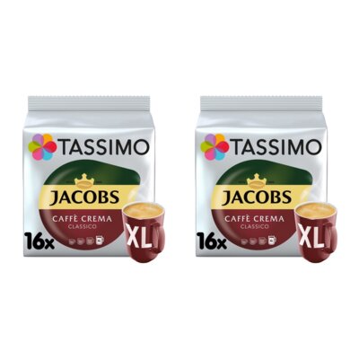 Kapsułki TASSIMO Jacobs Caffe Crema XL do ekspresu Bosch Tassimo (32 szt.)