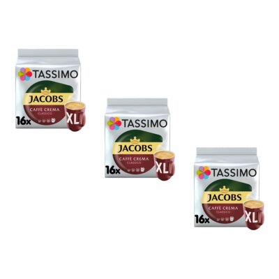 Kapsułki TASSIMO Jacobs Caffe Crema XL do ekspresu Bosch Tassimo (48 szt.)
