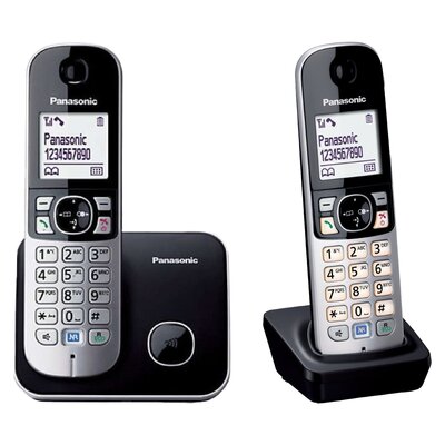 Telefon PANASONIC KX-TG6811PDB + Słuchawka PANASONIC KX-TGA681 FXB z Ładowarką (Bez Centralki)