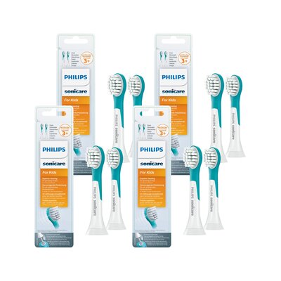Oryginalne końcówki Philips Sonicare Dla Dzieci HX6032/33 miękkie włókna (8 szt.) (Dla dzieci od lat 3)