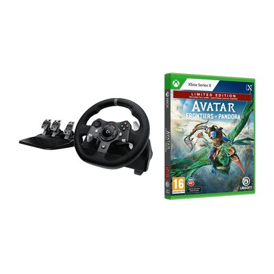 Kierownica LOGITECH G920 (PC/XBOX ONE) + Avatar: Frontiers of Pandora - Edycja Limitowana Gra XBOX SERIES X