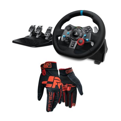 Kierownica LOGITECH G29 + Rękawice do simracingu FR-TEC Pro