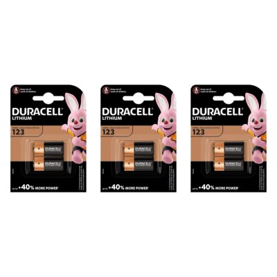 Baterie CR123A DURACELL Ultra (6 szt.)