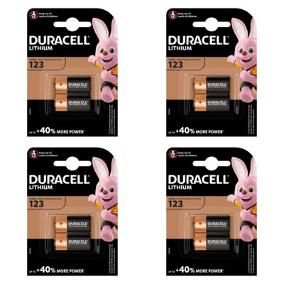 Baterie CR123A DURACELL Ultra (8 szt.)
