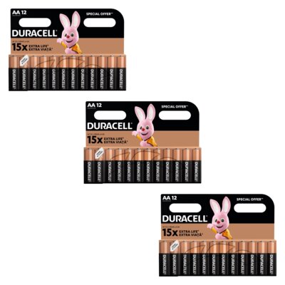 Baterie AA LR6 DURACELL Basic (36 szt.)