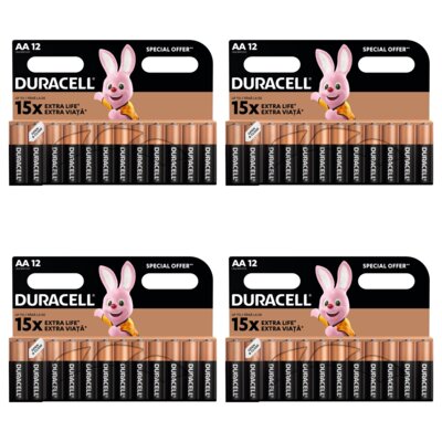 Baterie AA LR6 DURACELL Basic (48 szt.)