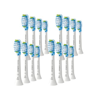 Oryginalne końcówki Philips Sonicare C3 HX9044/17 Średnio miękkie włókna (16 szt.) (Zaawansowane usuwanie płytki bakteryjnej)