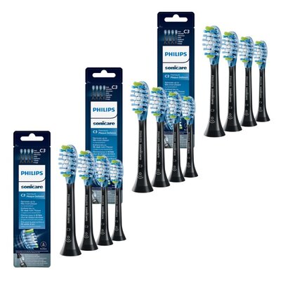 Końcówka szczoteczki PHILIPS Sonicare C3 Premium Plaque Defence HX9044/33 Czarny (12 szt.)